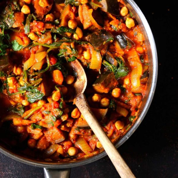 Eggplant and Chickpea Curry