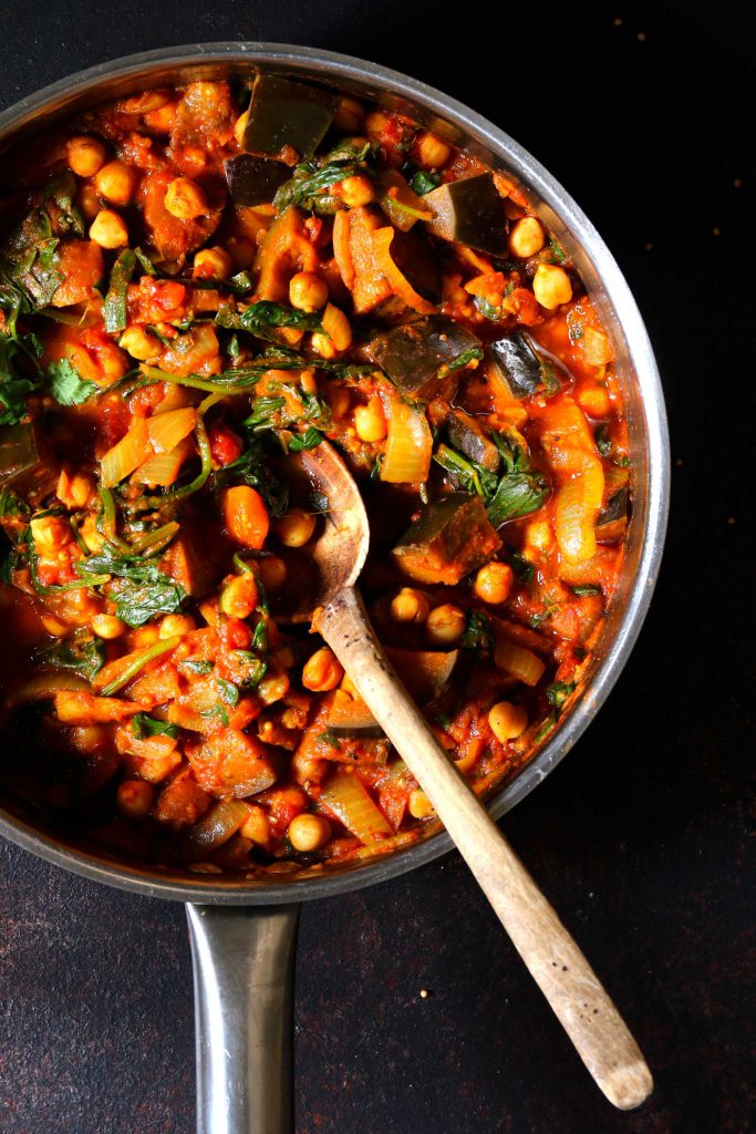 Eggplant and Chickpea Curry
